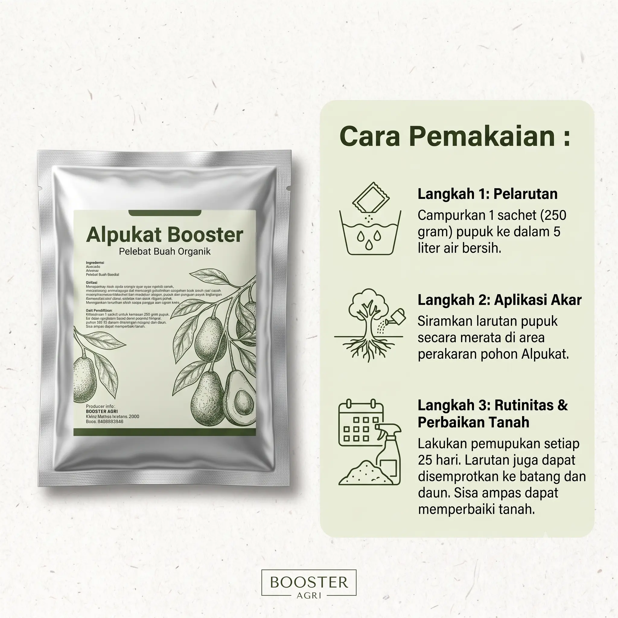 Pupuk Organik Booster Alpukat
